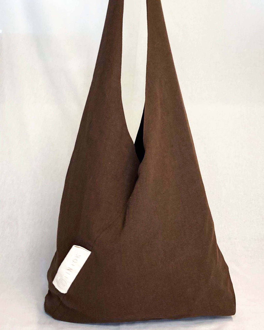 Tira Oversized Triangle Canvas Tasche - Brown